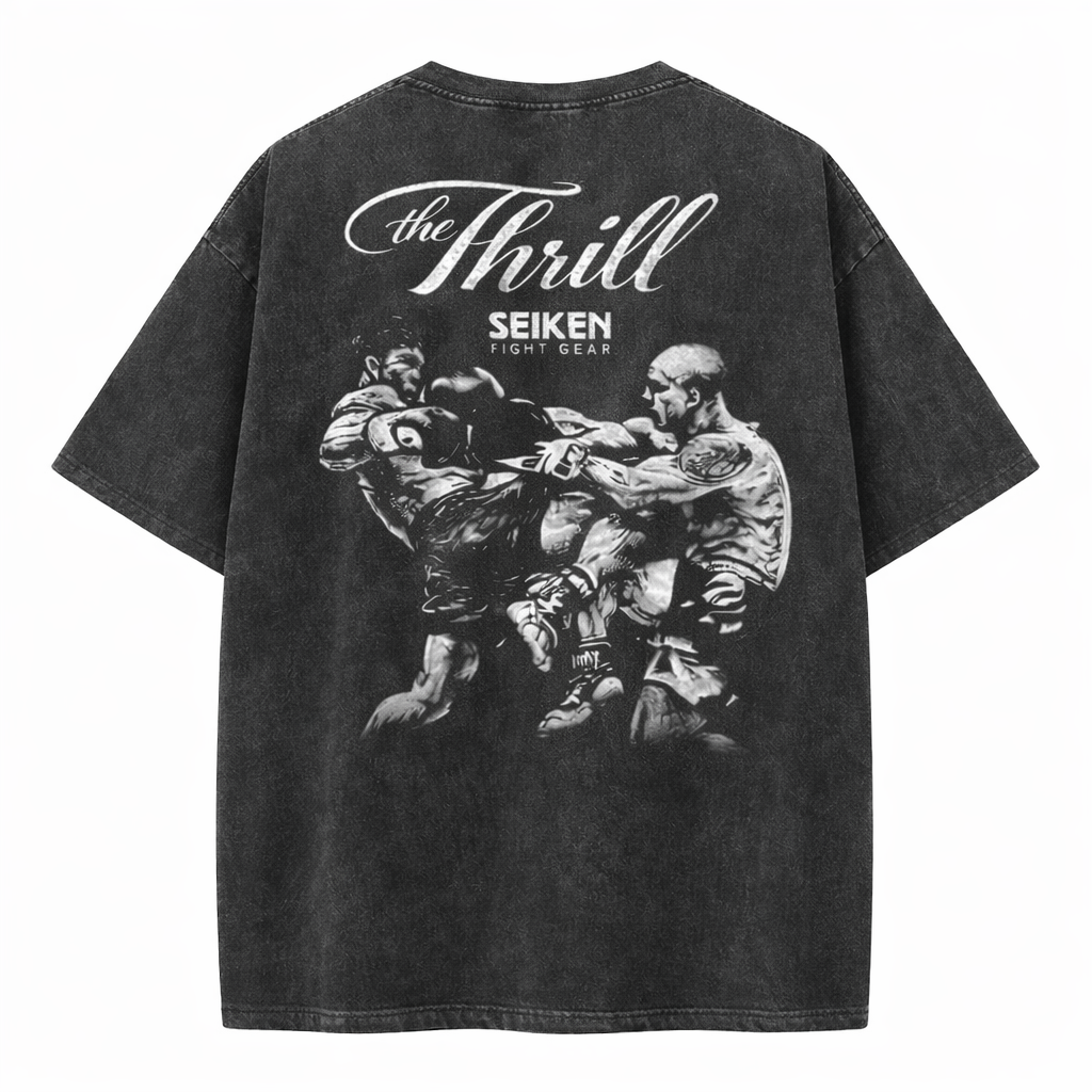 SEIKEN “The Thrill” Camisa Gráfica – Negro Lavado