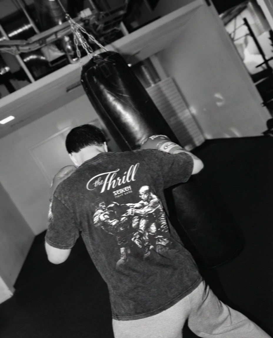 SEIKEN “The Thrill” Camisa Gráfica – Negro Lavado