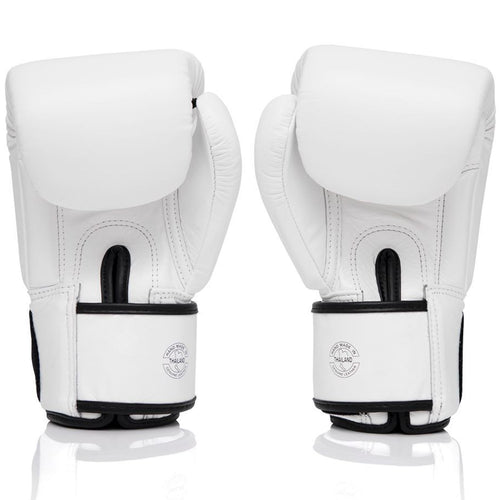 Guantes de Boxeo Muay Thai Fairtex BGV1 12oz – Blanco