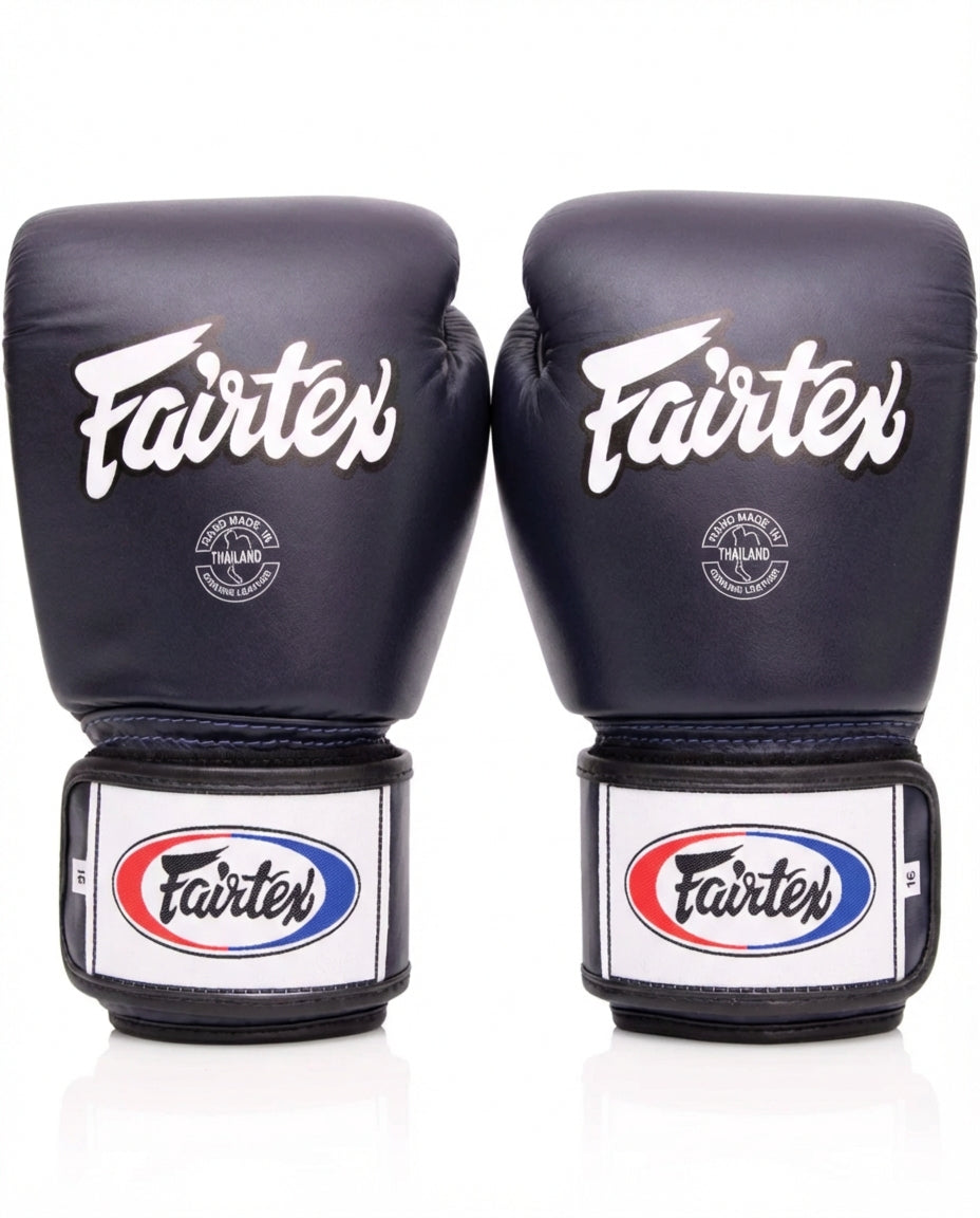 Guantes de Boxeo Muay Thai Fairtex BGV1 14oz – Azul / Rojo