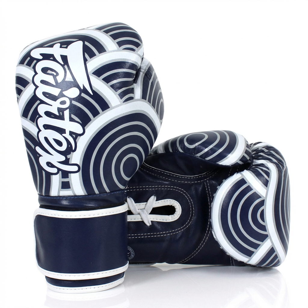 Guantes de Boxeo Muay Thai Fairtex BGV14BLU “La Gran Ola de Kanagawa” 10oz
